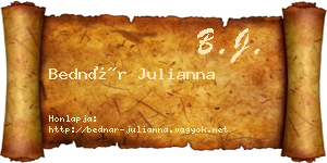 Bednár Julianna névjegykártya