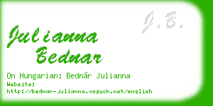 julianna bednar business card